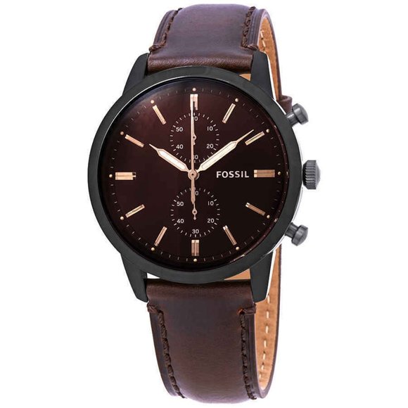 Fossil Brown Men's Satin Watch